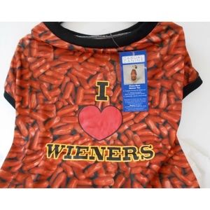 DOG CASUAL CANINE I LOVE WEINERS TEE X-LARGE